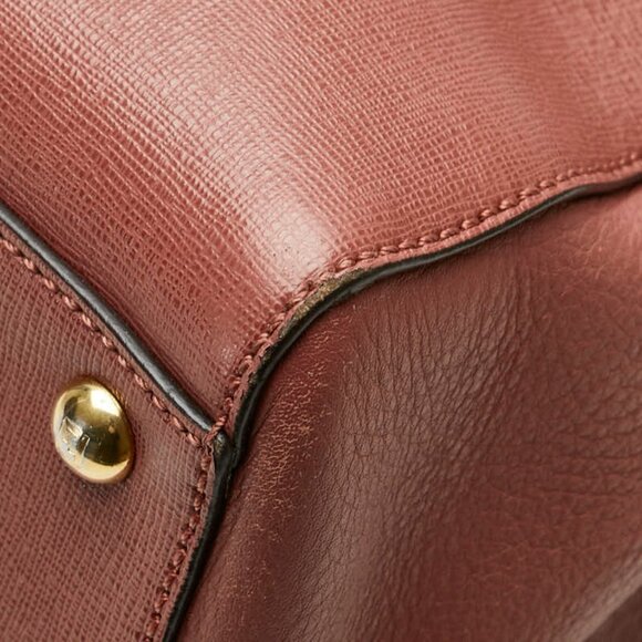 FENDI Pink Leather Shoulder Bag - Picture 5 of 13